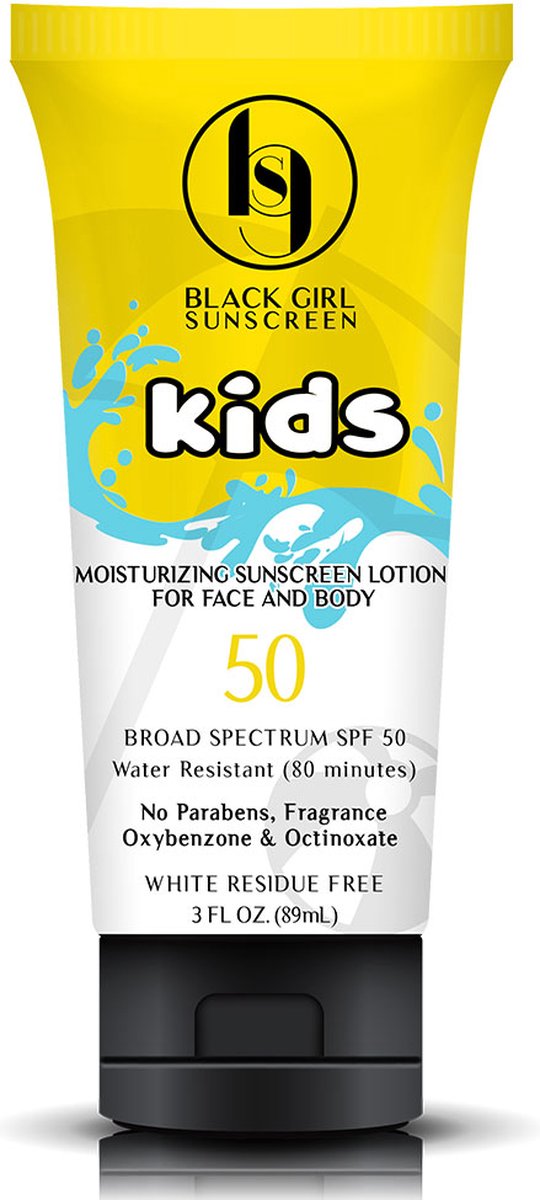Black girl sunscreen zonnebrand Kids SPF 50 89ML