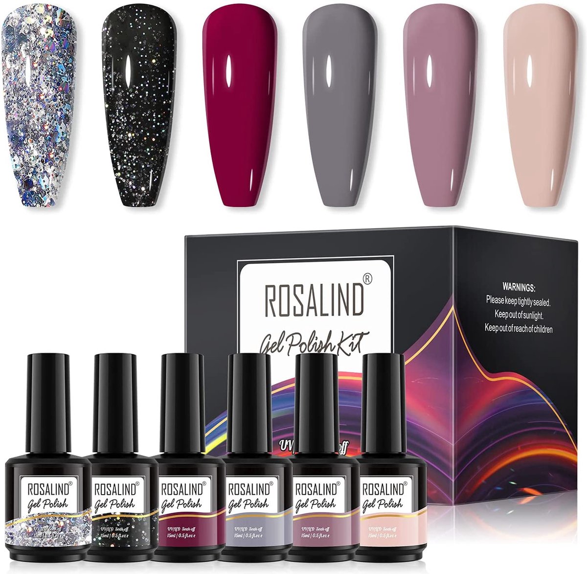 6 Kleuren Naakt Gel Nagellak UV Set Gel Nagellak Set Voor DIY Thuis