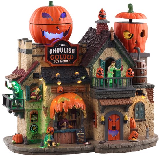 Lemax - The Ghoulish Gourd Pub & Grill- With 4.5v Adaptor - Kersthuisjes & Kerstdorpen