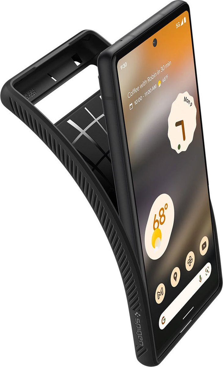 Spigen Liquid Air Google Pixel 6A Hoesje Back Cover Zwart bol