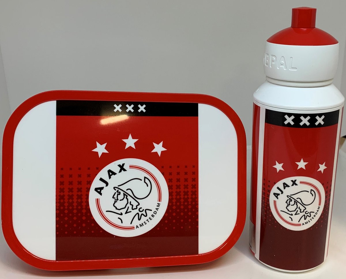 Ajax Voordeelset Lunchbox en Pop up Drinkfles - Mepal