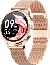 Actyve Smartwatch Dames Rosé Goud - Full Touchscreen - iOS en Android - 40mm