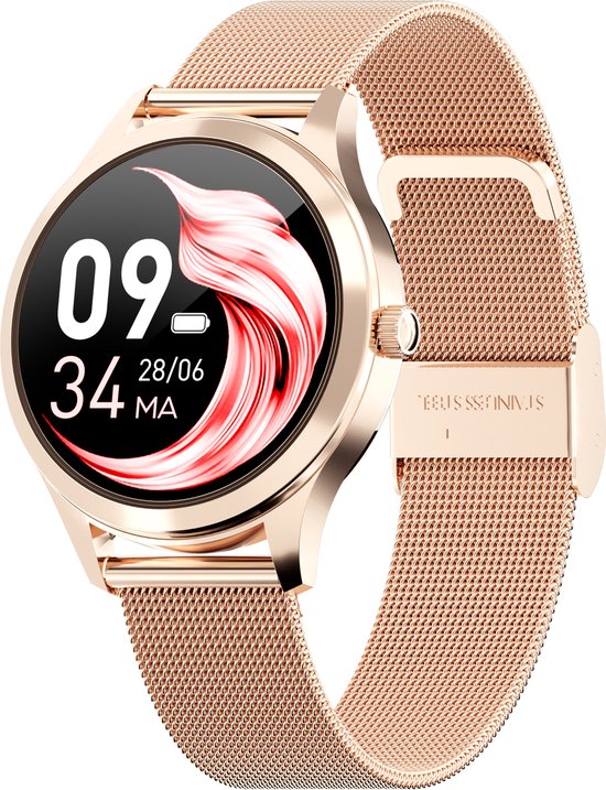 Actyve Smartwatch Dames Rosé Goud - Apple & Android