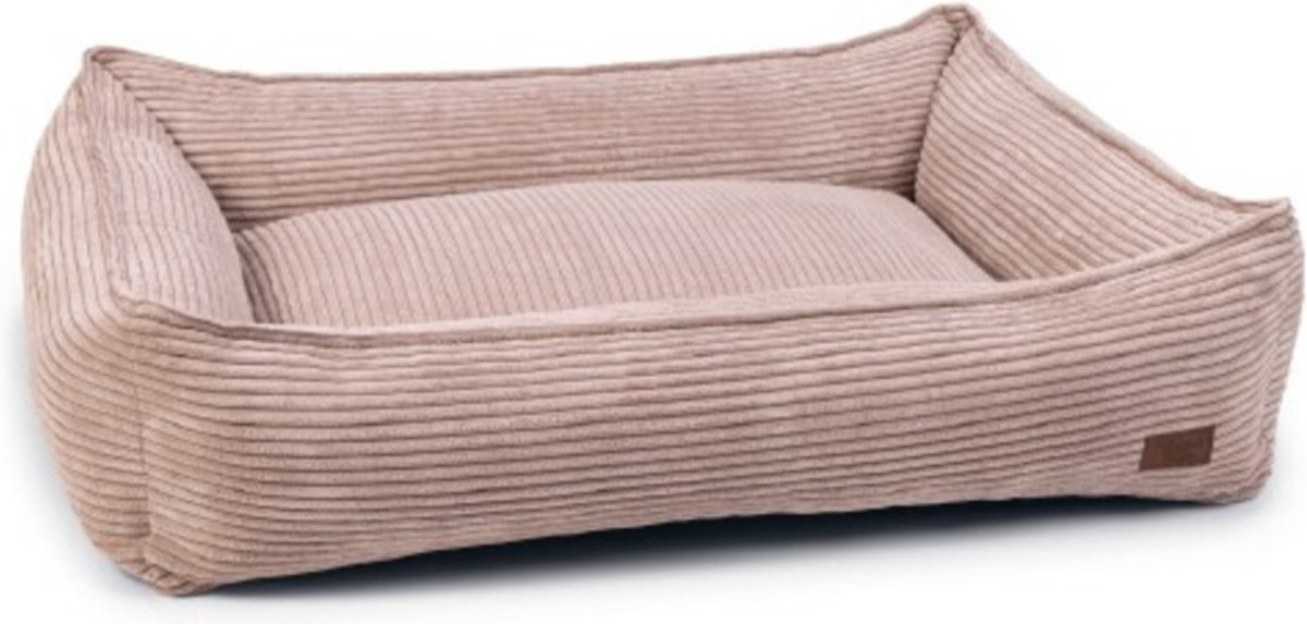 Designed by Lotte hondenmand Ribbed Roze 95 x 80 cm - Hond