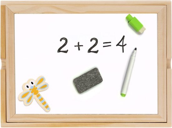Thumbnail van een extra afbeelding van het spel Sensori® Educatief speelgoed - Multifunctionele Kleurrijke Educatieve Magnetische Puzzel - Schrijfbord - Houten stukjes