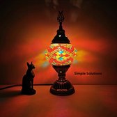 Tip: Handgemaakte Turkse Mozaïek lamp - Veranda - Tuin - Oosterse LED - Kinderkamer - Schemerlampje - Slaapkamer - Kinderlamp - Wijnfles - licht MozaïekLamp Binnen Buiten Kast Overkapping Terras