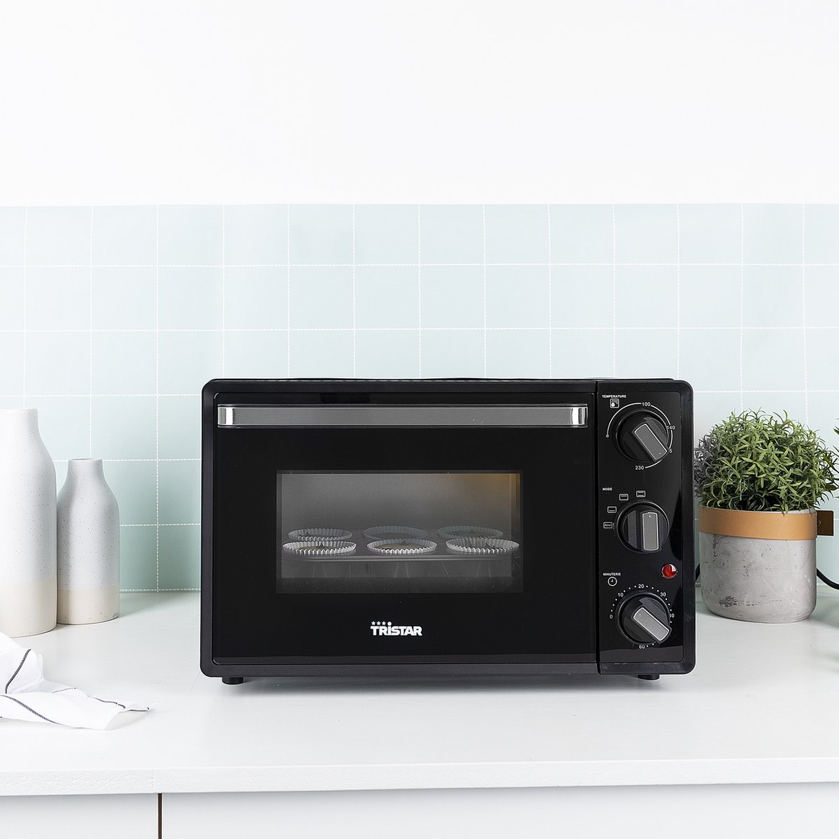 Tristar Vrijstaande Compacte Oven OV-3620 - 19 Liter oven - 1300 Watt - Boven- en onder-verhitting - Zwart – foto 5