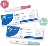 Zwangerschapstest 2 stuks extra vroeg - 18 stuks Ovulatietest extra gevoelig - Midstream - Voordeelpakket set - Thuistestenkopen.nl