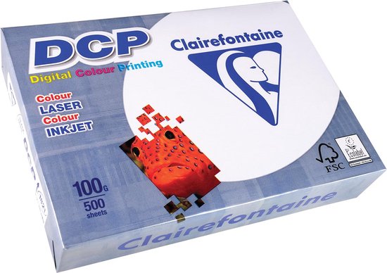 Foto: Clairefontaine dcp presentatiepapier a4 100g 500 vel