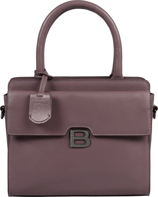 Roze Rode Leren Handtas Dames - Satchel Medium Tote Bag Vegan Leder