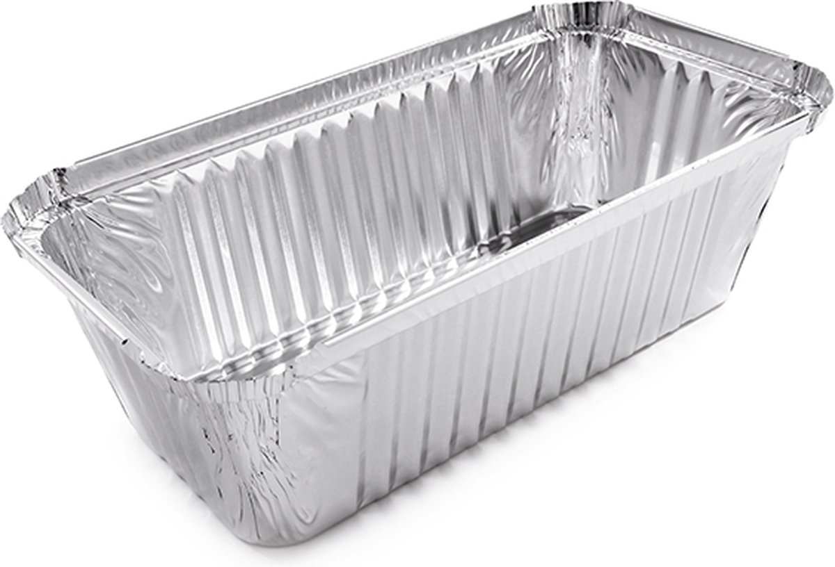 BULK Rechthoekige aluminium voedsel container, 1000 ml - BULK 1000 PCS
