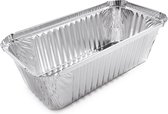 BULK Rechthoekige aluminium voedsel container, 1000 ml - BULK 1000 PCS