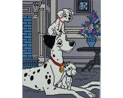 Crystal Art kit Disney 101 Dalmations: Pongo and Pups (full) 40 x 50 cm