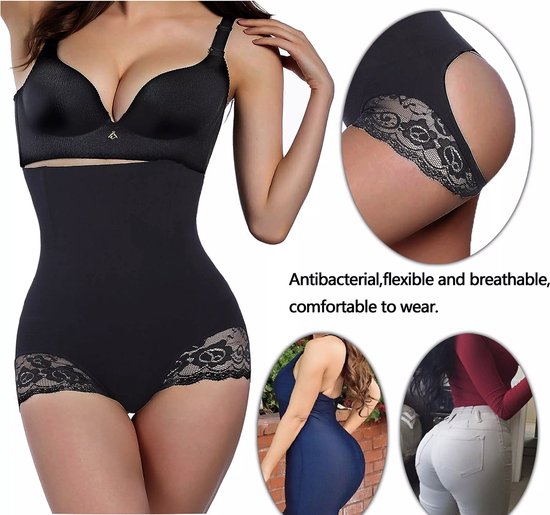 Buikweg broek dames slipshorts voor dames, naadloos, boyshorts, anti-schuren ondergoed, shorts snel afvallen, extreem bij buik en dijen, beige, XXL