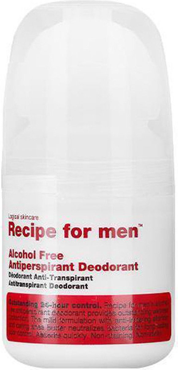 Recipe for Men - Antiperspirant Deodorant Roller - Alcohol vrije anti-transiratie Deodorant