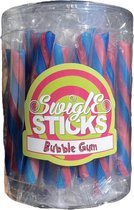 Swigle sticks - Bubble gum - 50 stuks - mini lolly’s - Bubble gum zuurstokken - lolly - snoep