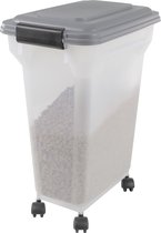 Iris Ohyama Air Tight Food container ATS-M - Kunststof- 20 liter - Transparant/Grijs - Met schepje