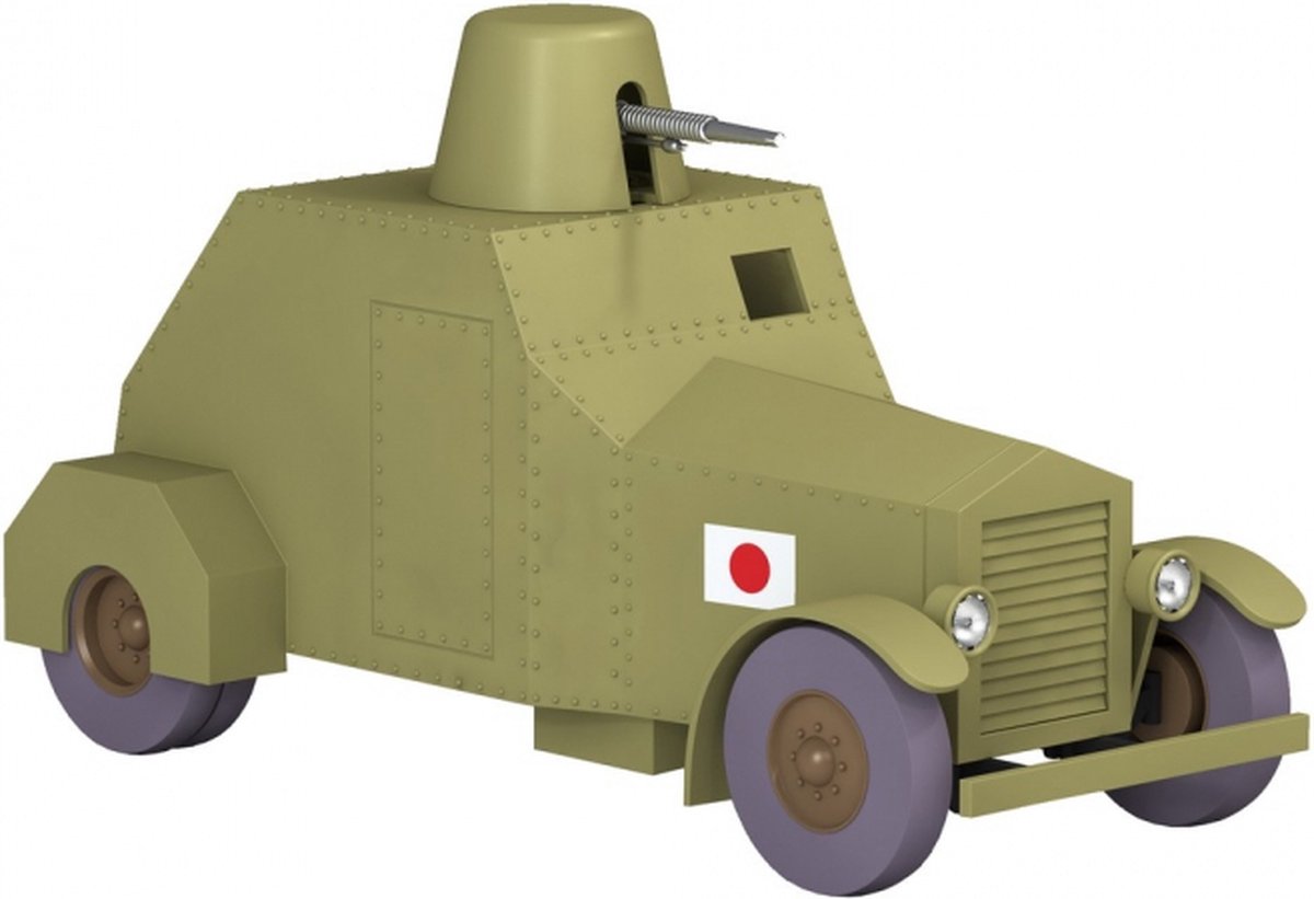 Kuifje Moulinsart Auto 1/24 - De Pantserwagen (Wolseley- Sumida) - Tintin Bobbie Wang Jen Ghie #42