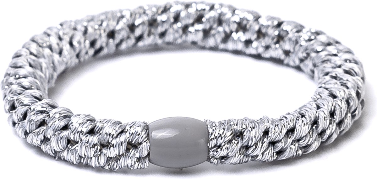Banditz Haarelastiekje en armbandje 2-in-1 silver glitter | DEZELFDE DAG VERZONDEN (vóór 15.00u besteld)