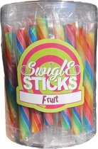 Swigle sticks - fruit - 50 stuks - mini lolly’s - fruit zuurstokken - lolly - snoep