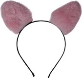Jessidress® Haarband Haar diadeem met hazen oren  Diademen - Roze
