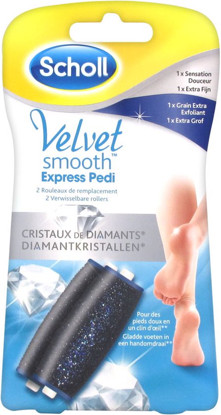 Scholl Velvet Smooth - Navulling Eeltverwijderaar - 2 Stuk 1x Extra Fijn + 1x Extra Grof - Voetvijl