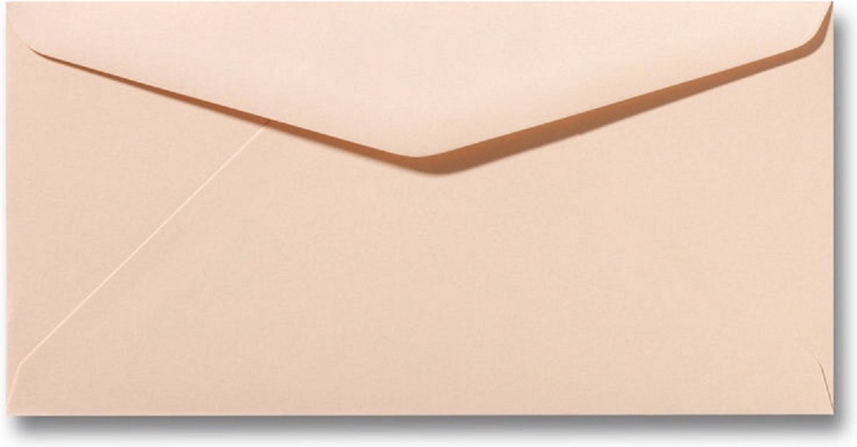 Envelop 11 x 22 cm Abrikoos 25 stuks