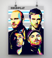 Poster WPAP Pop Art Coldplay - The Band