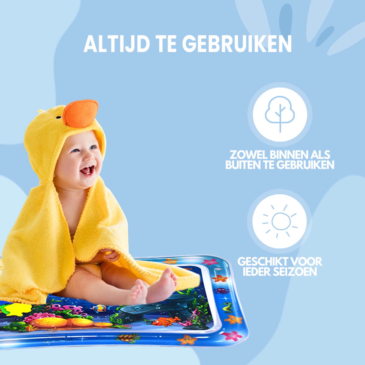 Spoused Waterspeelmat - Watermat - Speelmat baby - Speelkleed baby - Tummy Time - Luxe Geschenkdoos — afbeelding 3