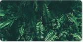 Muismat XXL - Bureau onderlegger - Bureau mat - Bladeren - Jungle - Natuur - Tropisch - Planten - 120x60 cm - XXL muismat
