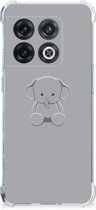 Telefoonhoesje  OnePlus 10 Pro TPU Case met transparante rand Baby Olifant