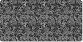 Muismat XXL - Bureau onderlegger - Bureau mat - Graniet - Grijs - Patronen - 90x45 cm - XXL muismat
