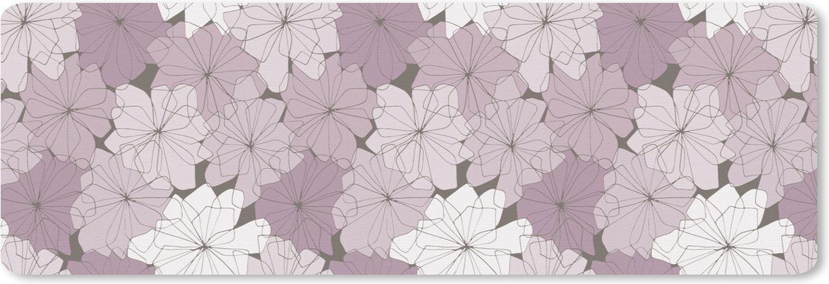 Muismat XXL 90x30 cm - Bureau onderlegger - Bureau mat Patroon - Bloemen - Minimalisme - Bureaumat - Gaming mousepad xl - Bureaulegger groot - Computer deskmat