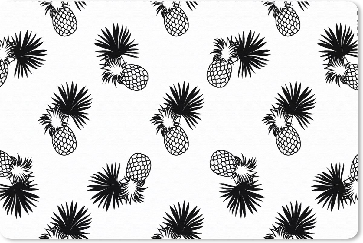 Muismat XXL 90x60 cm - Bureau onderlegger - Bureau mat Ananas - Patronen - Jungle - Bureaumat - Gaming mousepad xl - Bureaulegger groot - Computer deskmat