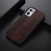 OnePlus Nord CE 2 Hoesje Echt Leer Back Cover Bruin