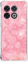 Telefoon Hoesje OnePlus 10 Pro Case Anti-shock met transparante rand Lente Bloemen