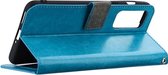 Portemonnee Book Case Hoesje Geschikt voor: Oppo A16 / Oppo A16s / Oppo A54s - turquoise