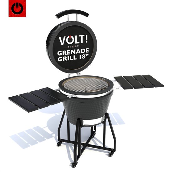 VOLT! Kamado BBQ 18 Inch - Houtskoolbarbecues - Ø48cm - Luxe Afwerking