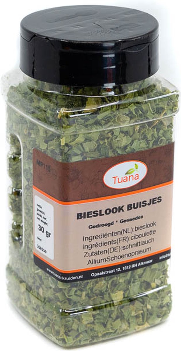 Goedkoopste Tuana Kruiden - Bieslook Buisjes - Bakje 10 Gram - Kruiden Zonder Zout - KP0028