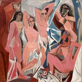 Pablo Picasso - Les Demoiselles d'Avignon, De Dames van Avignon Canvas Print