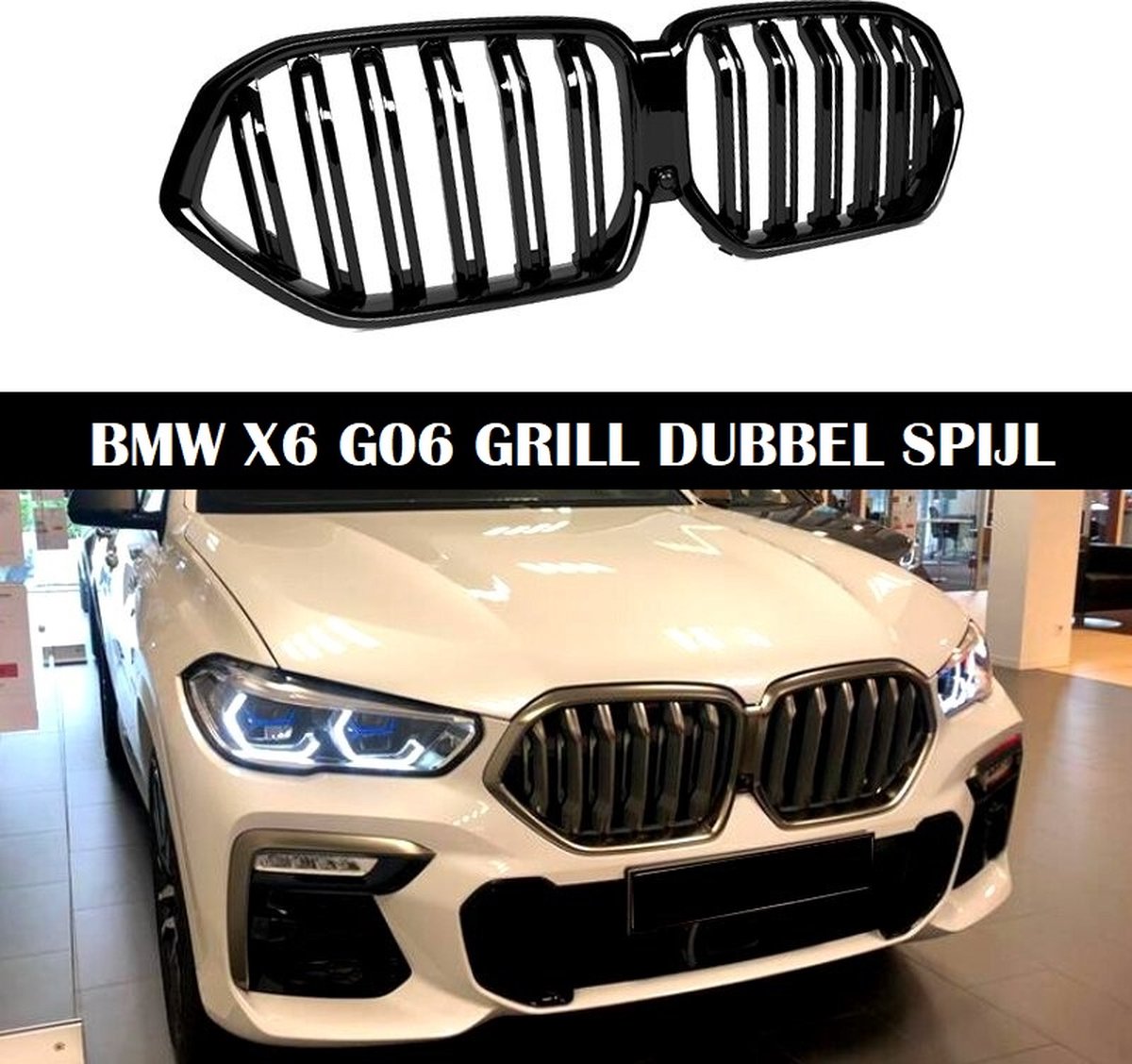 Other Parts & Accessories - Matte Black Front Bumper Dual Slat Front Kidney Grill Grille For-BMW X5 X6 E70 E71 2007-2014 was sold for 1,197.00 on 3 Aug at 08:47 by mingsda
