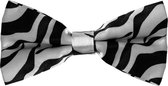 Fako Fashion® - Vlinderstrik - Vlinderdas - Strik - Print - 12cm - Zebra
