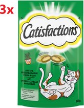 Catisfactions Catnip - Kattensnack - 3x60g