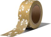 masking tape Takje met Hartjes Goud decoratie washi papier tape 15 mm x 10 m