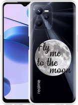 Realme C35 Hoesje Fly me to the Moon - Designed by Cazy