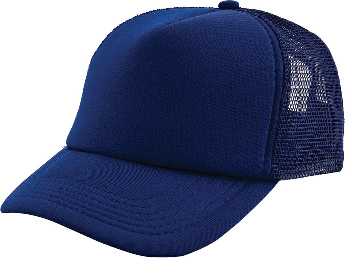 Trucker Cap Volwassenen - 5 Panel - Donkerblauw