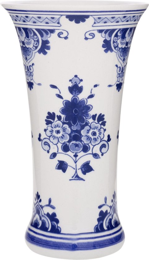 Delfts blauw vaas - Royal Delft - 18 cm - Bloemenvaas - Geschenkverpakking