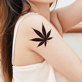 Weed Wiet Hennep Cannabis Tattoos - Verwijderbare tatoeages - Plak tattoos - Tijdelijke tatoeage