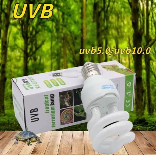 UVB - terrarium lamp - Luvbon - 26 watt - UVB 10.0 - reptielenlamp - spiraallamp - Luvbon