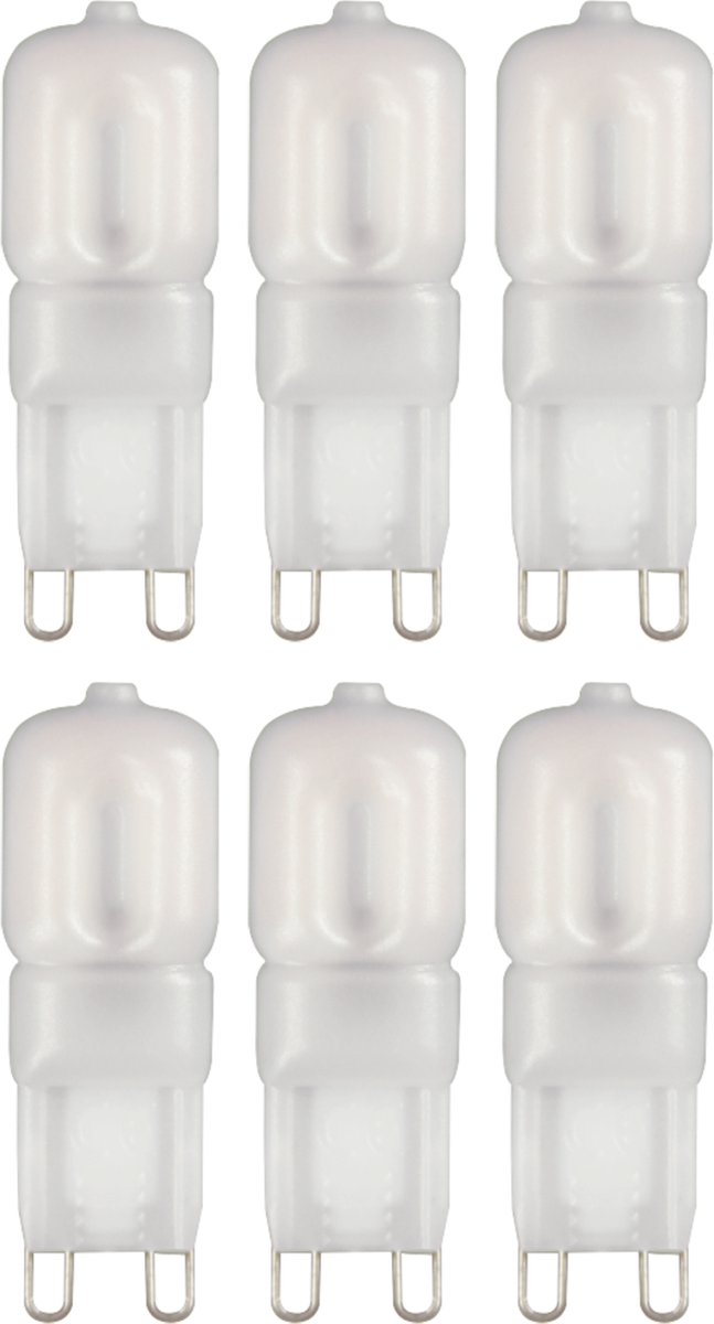 Prolong LED Capsulelampen G9 Mat - Warm wit - 220-240V - 2.5W (25W) - 6 Mini Steeklampen